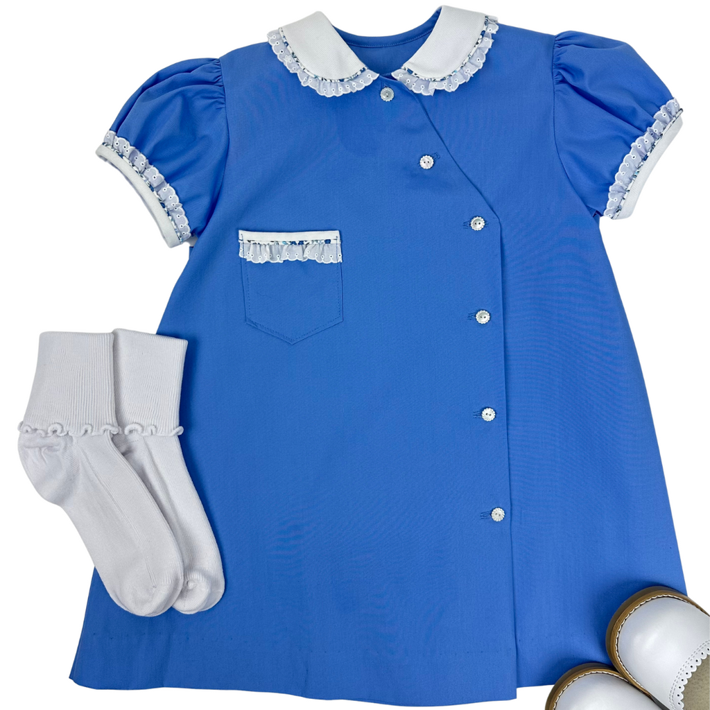 Cobalt Piped Jenni Leigh Apron