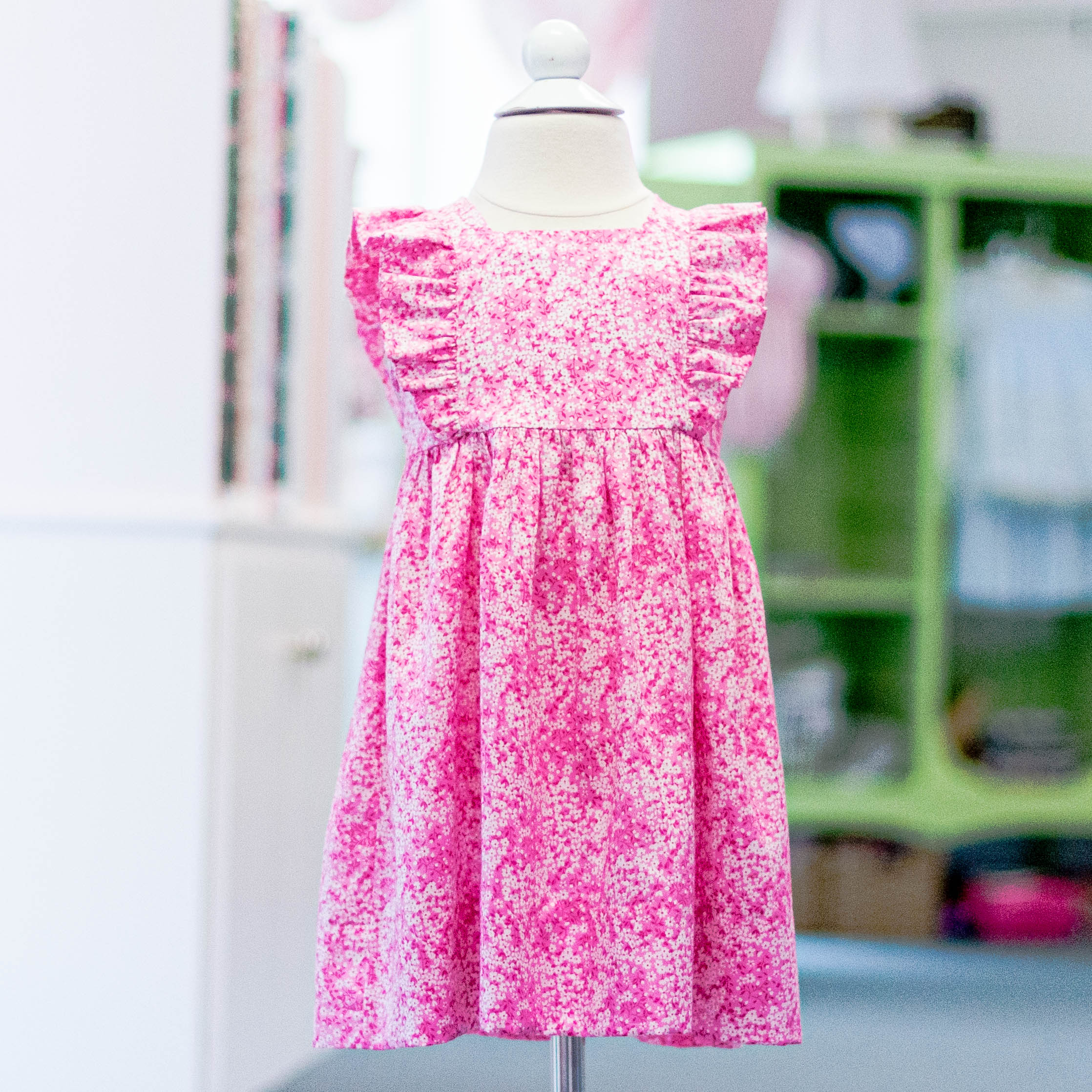 April in Pink Floral Lawn