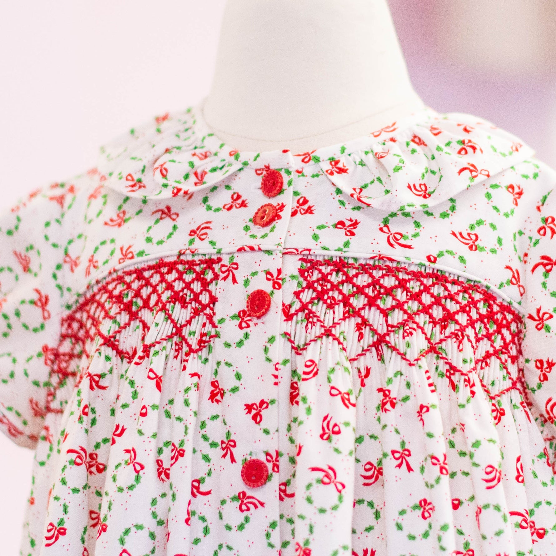 Smocked Ruthie for Christmas