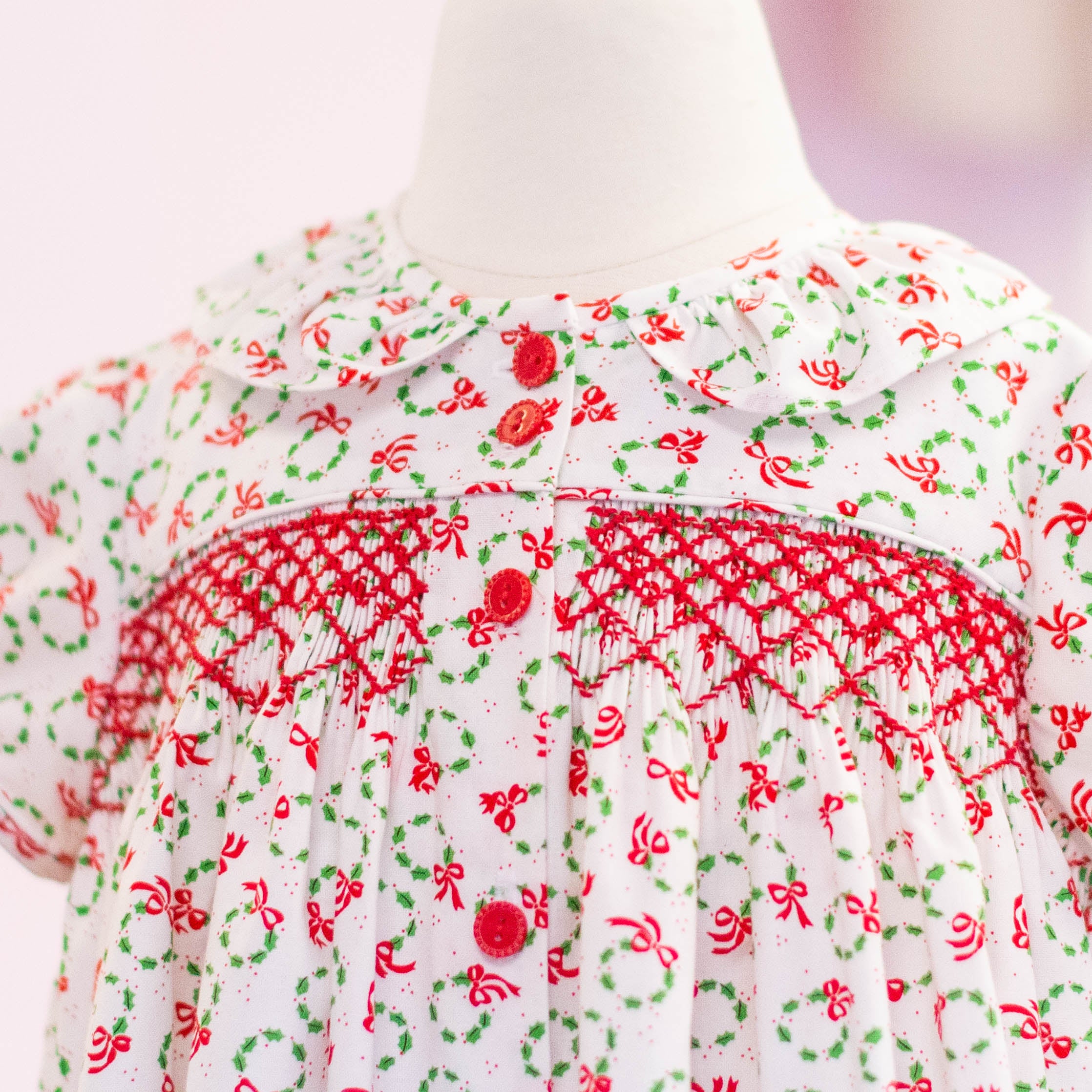 Smocked Ruthie for Christmas