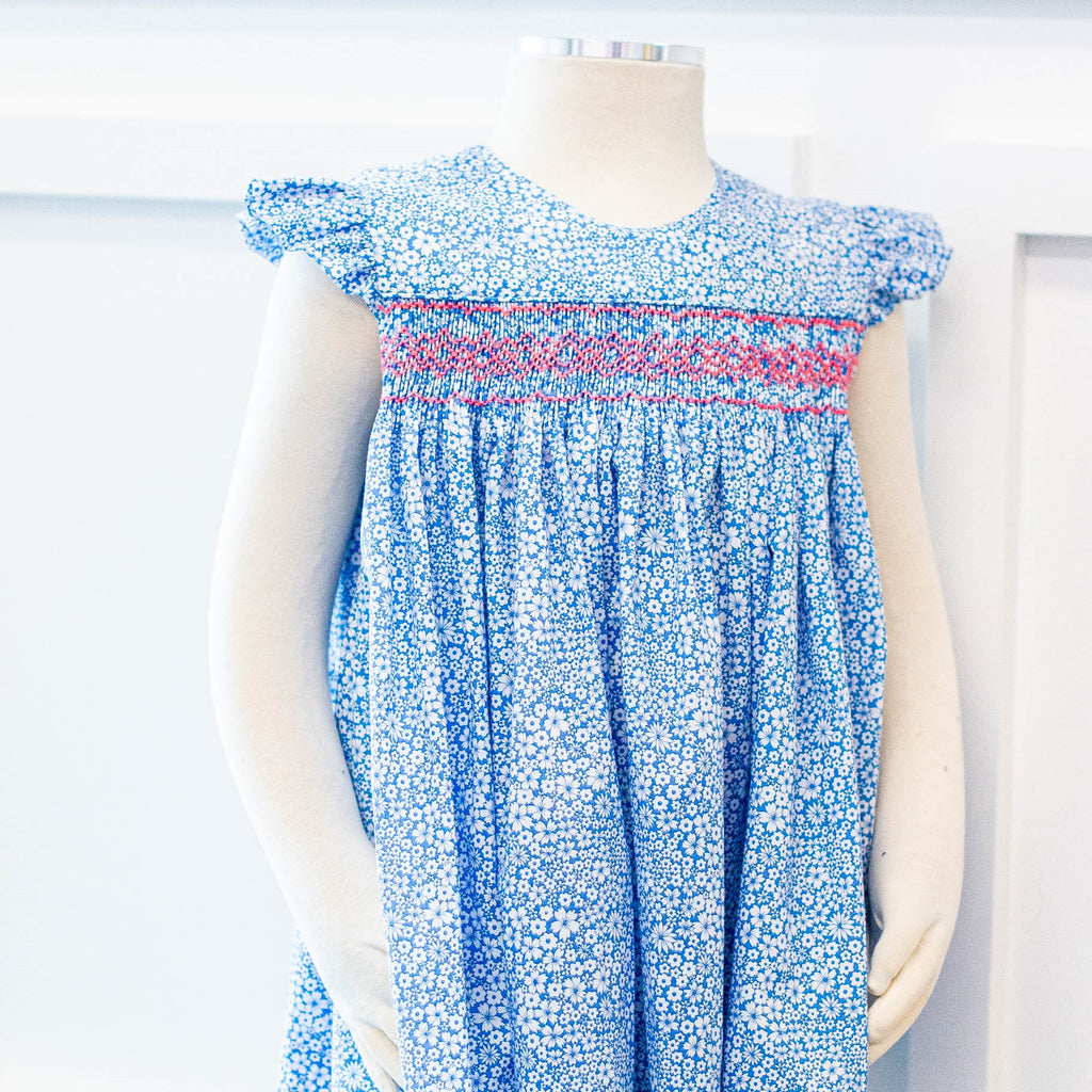 Smocked Sleeveless Lee with Angel Sleeve