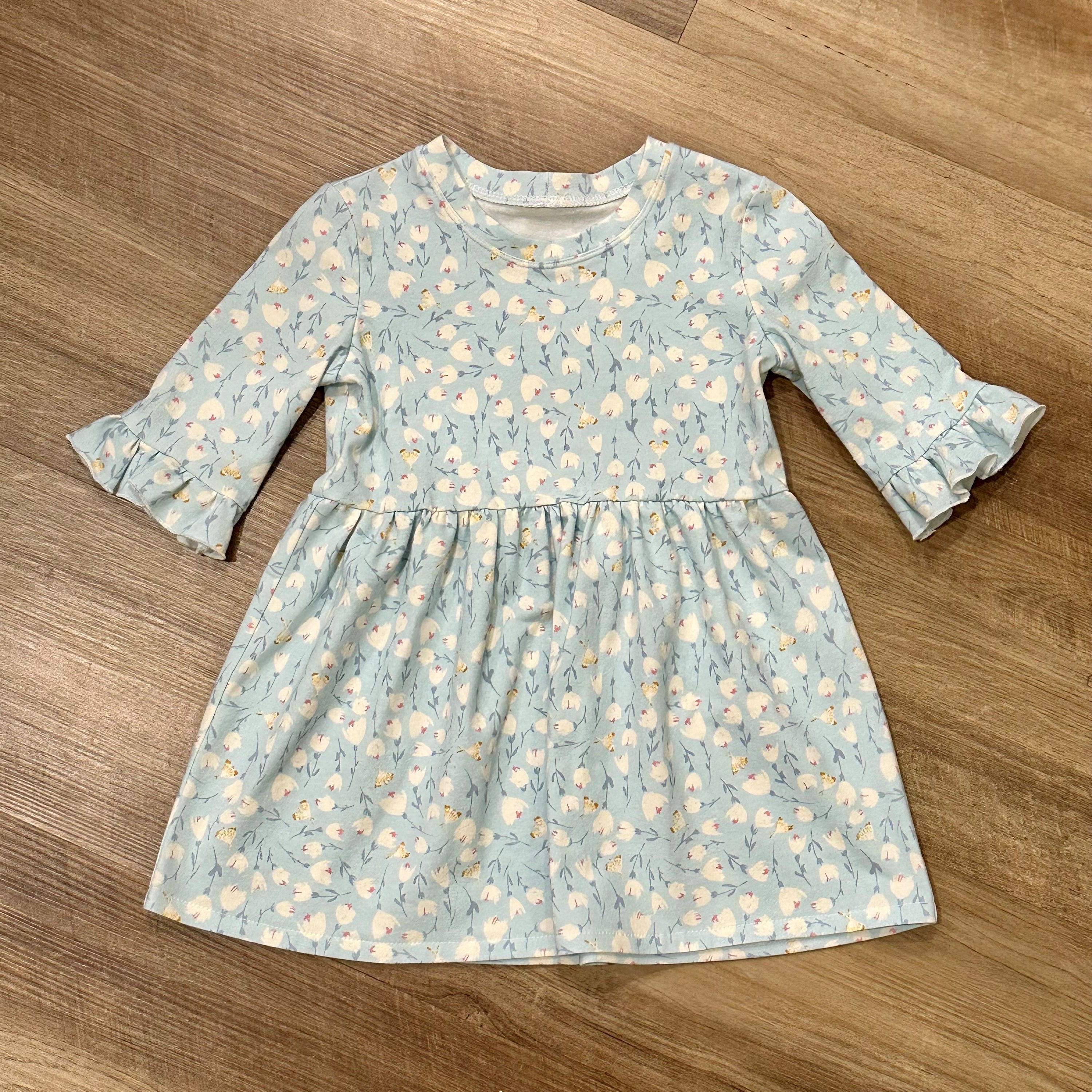 Kaki with Ruffle Sleeves