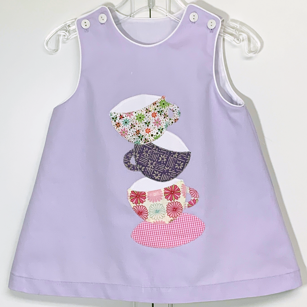 Lucy with Teacup Tumble Applique