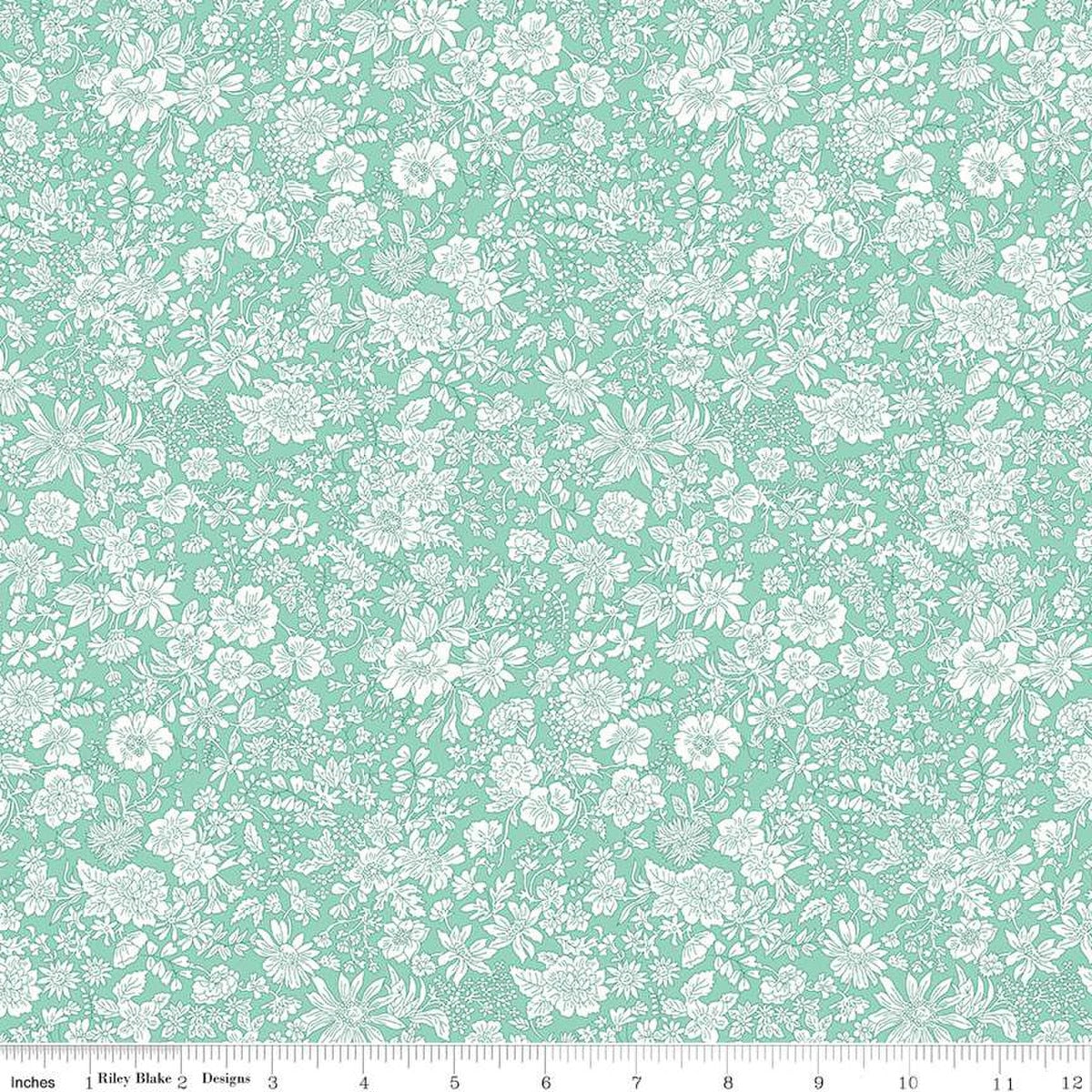 Remnant: 1/4 yd Emily Belle Soft Mint