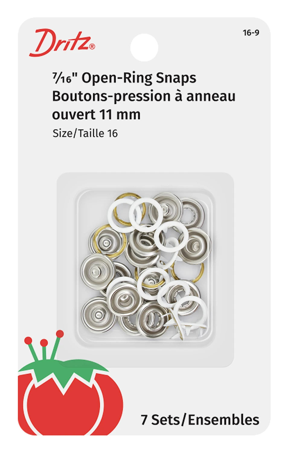 Snap Fastener White 7ct