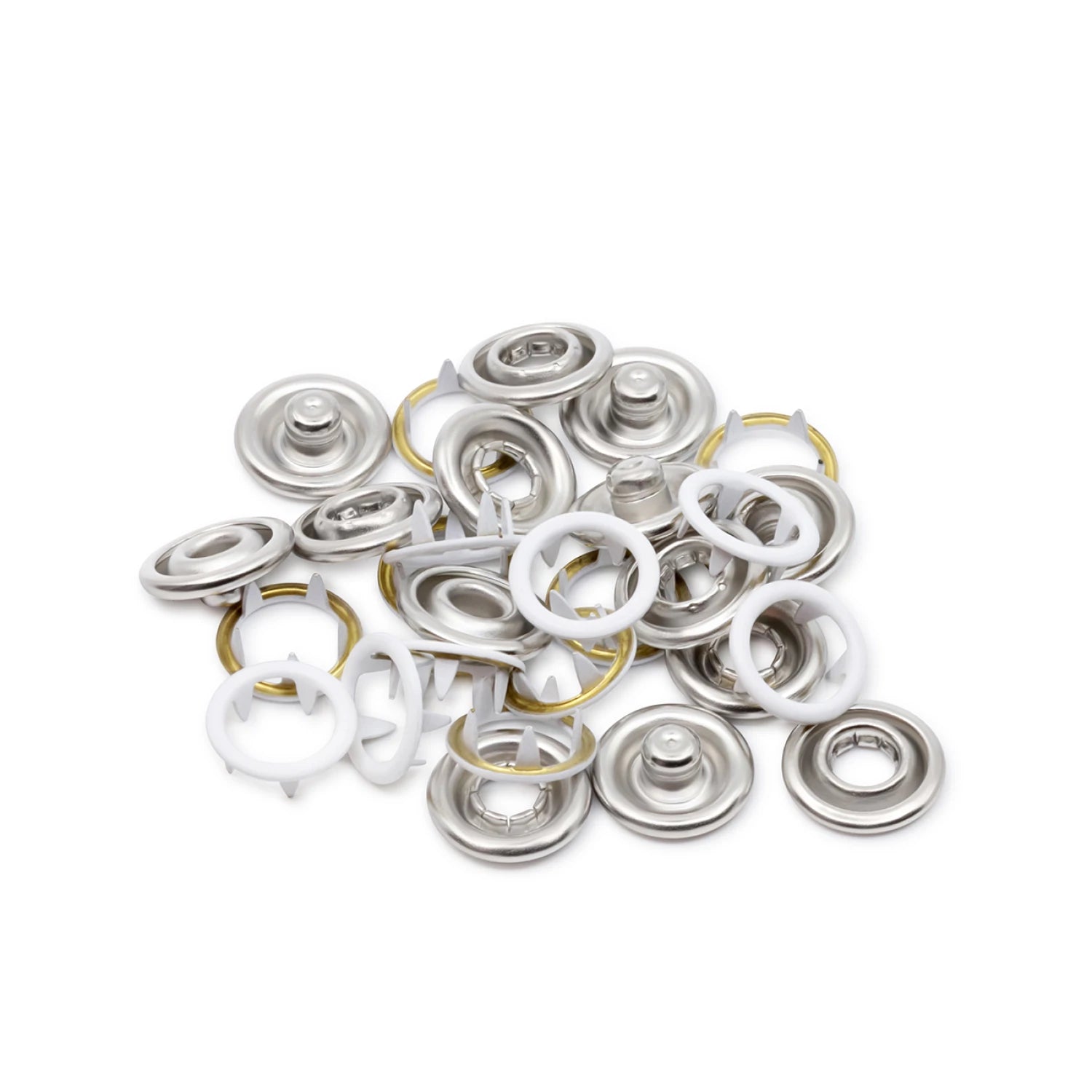 Snap Fastener White 7ct