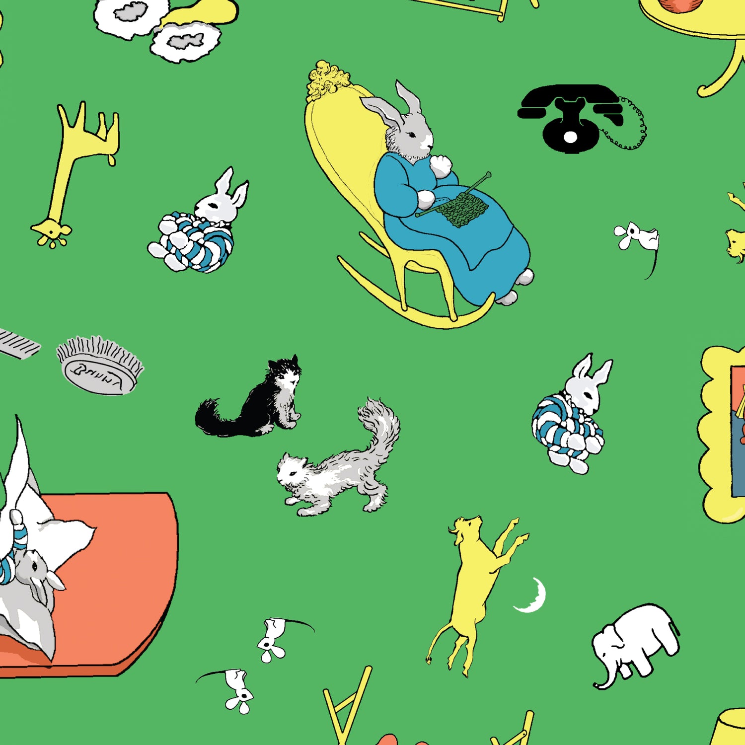 Goodnight Moon Tossed Green