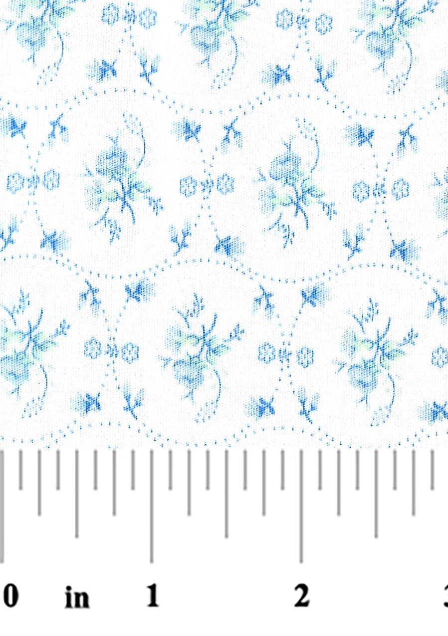 Remnant: 1 3/4 yd Perfect Stem Blue