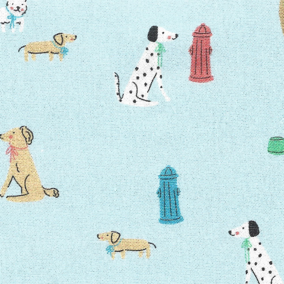 Remnants: 5/8 yd Dogs and Fire Hydrants