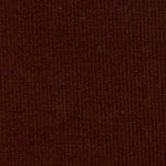 Close-up of chocolate brown corduroy fabric with fine vertical ribbed texture