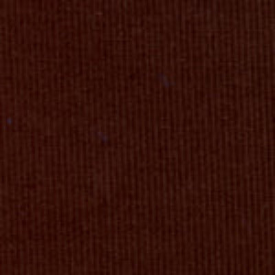Close-up of chocolate brown corduroy fabric with fine vertical ribbed texture