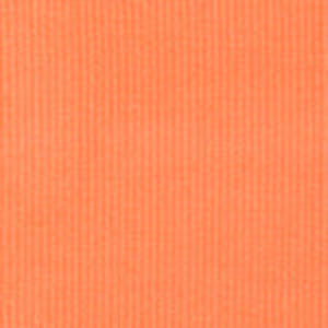 Close-up of solid orange corduroy fabric with fine vertical ribbed texture