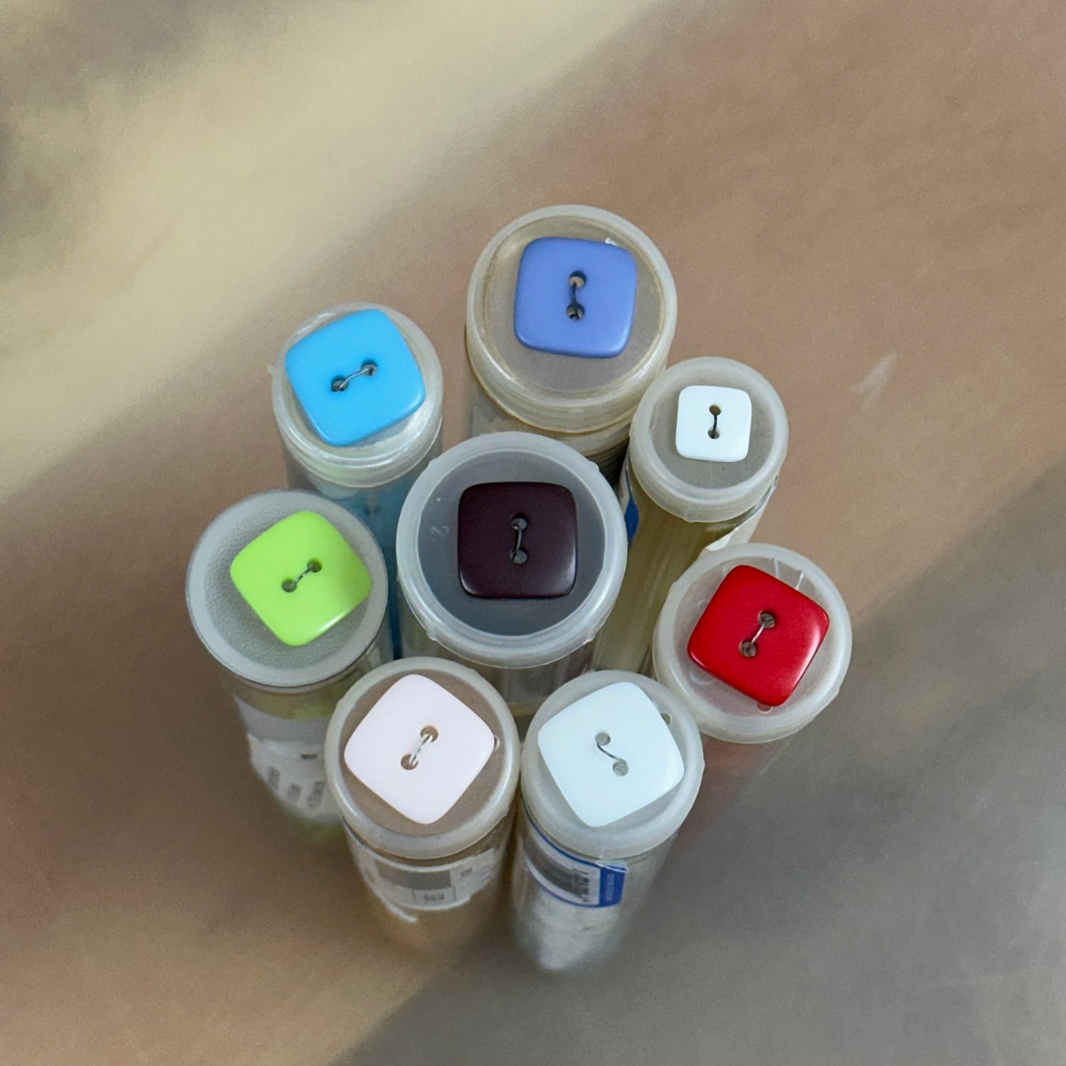 Plastic Square Buttons