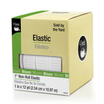 Box of woven woven elastic sold by the yard with Dritz branding.