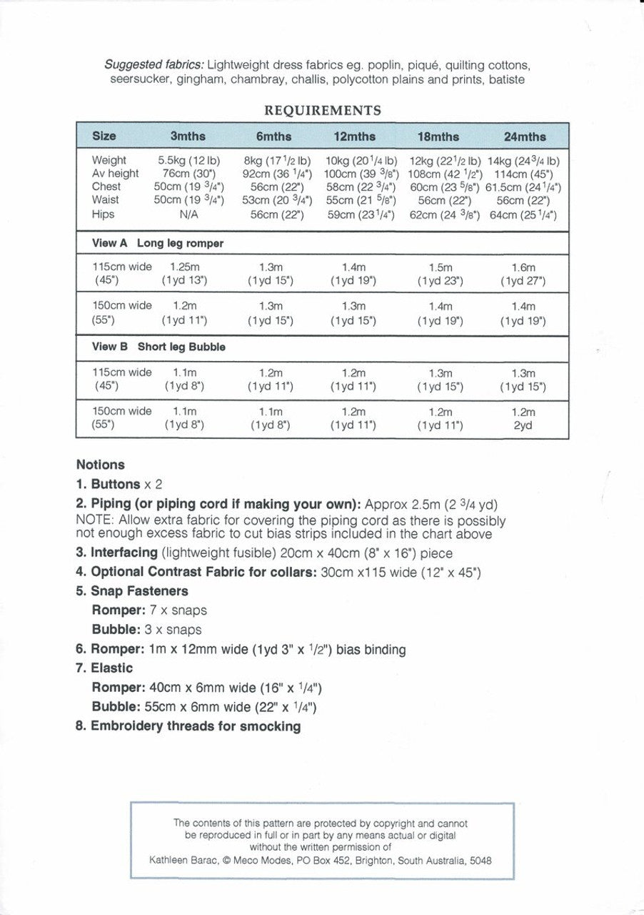 Lyn Weeks Frannie Bubble & Romper