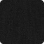 Solid black corduroy fabric swatch with subtle ribbed texture