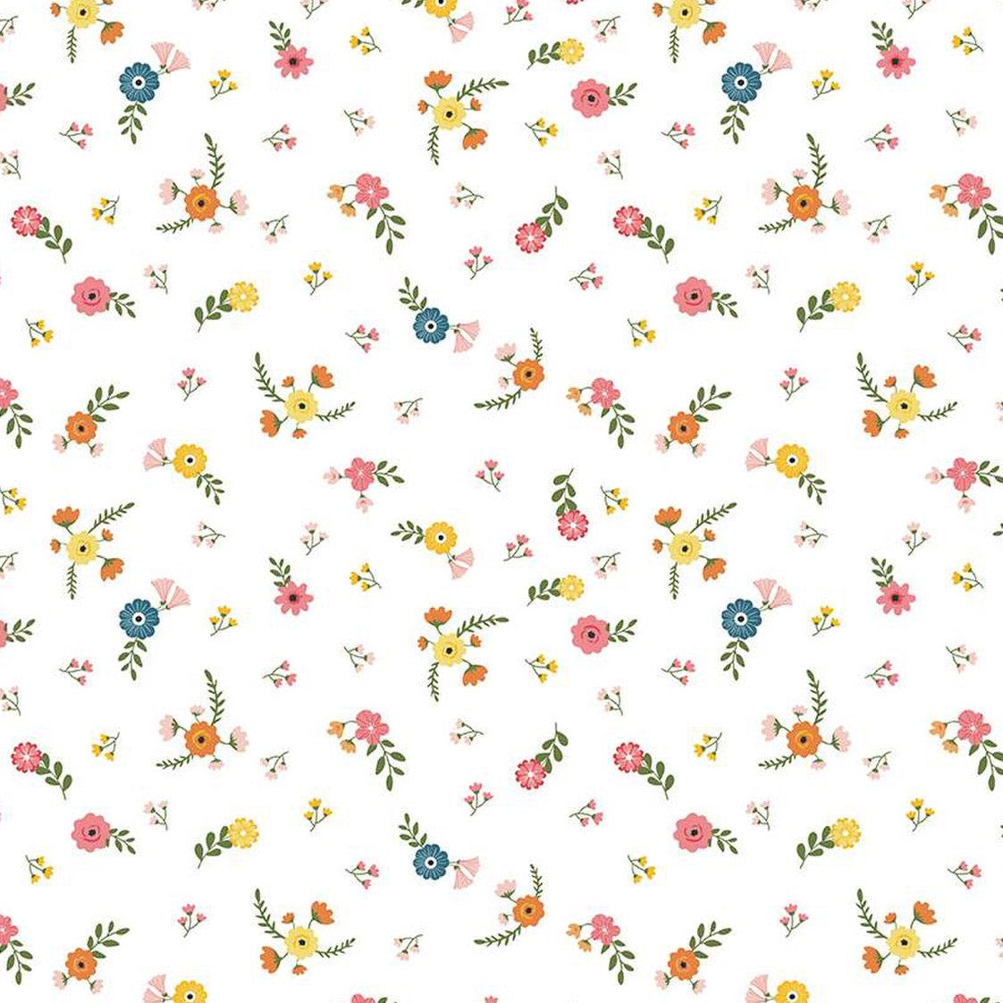 Gone Glamping Flowers White