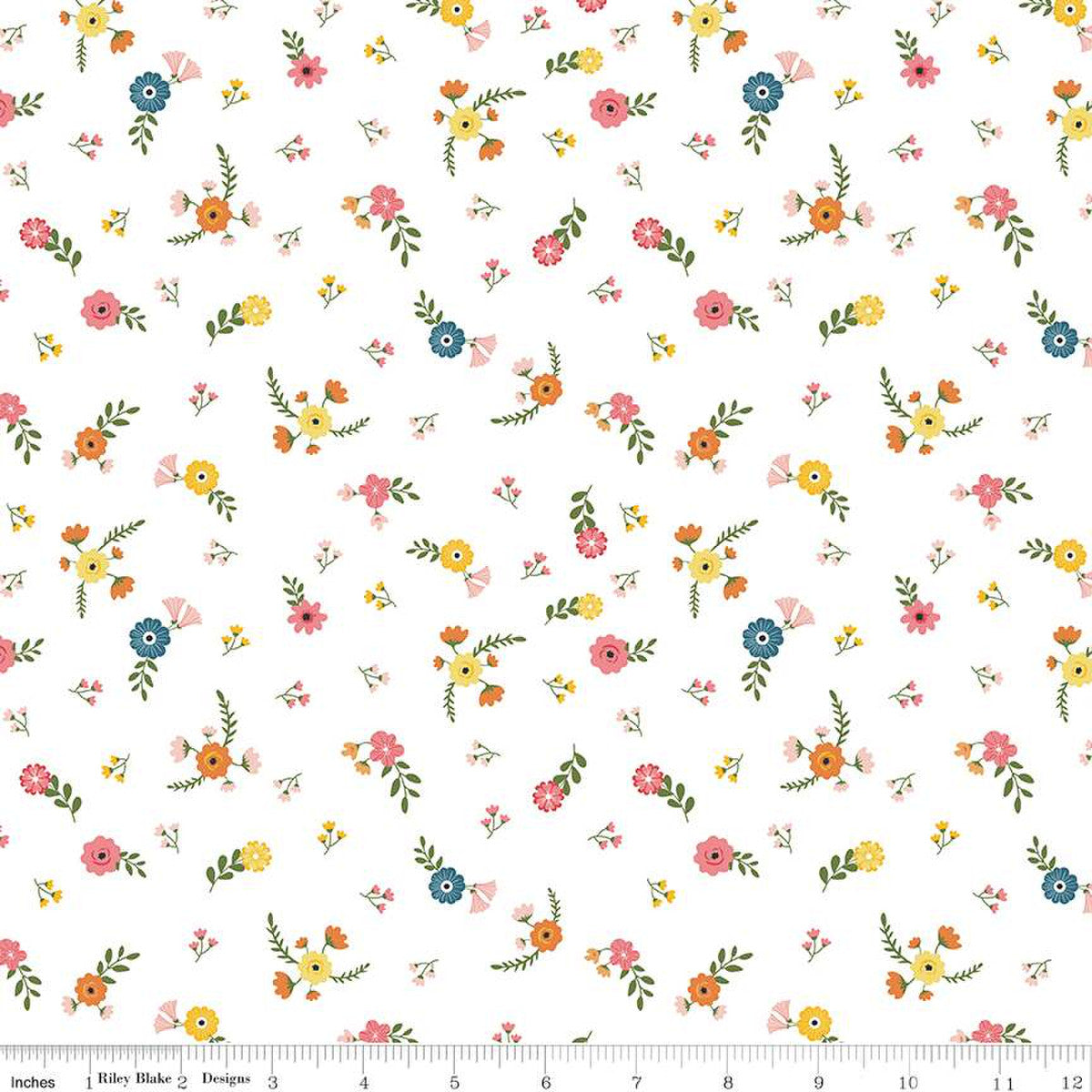 Gone Glamping Flowers White