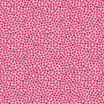 Light pink cotton fabric with scattered small red and burgundy floral mini roses pattern