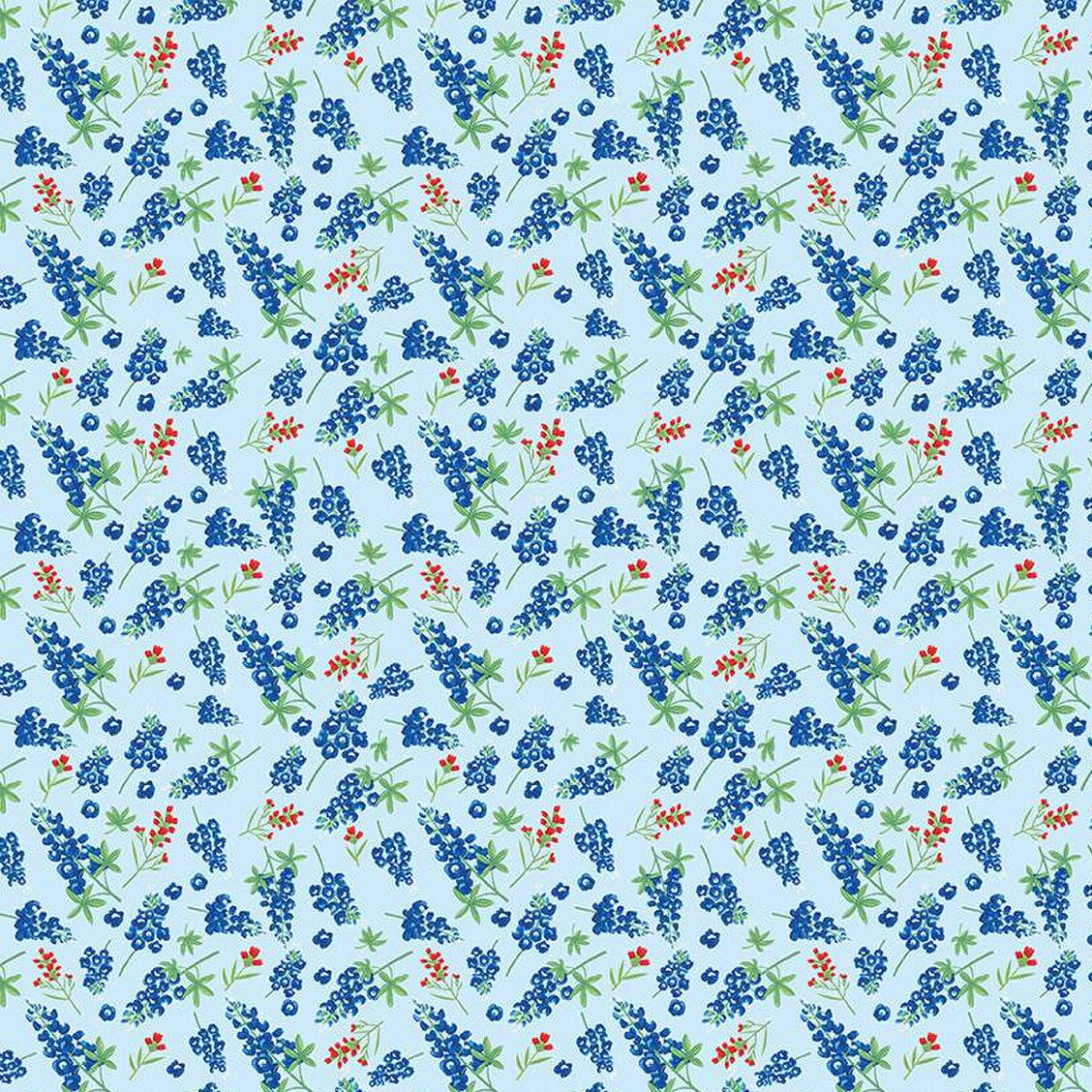 Friendship Florals Bluebonnets Sky