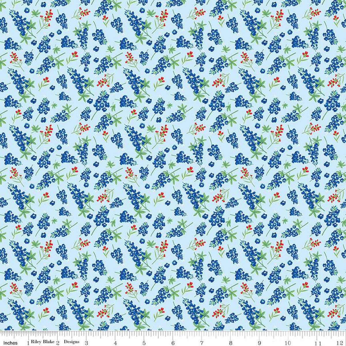 Friendship Florals Bluebonnets Sky