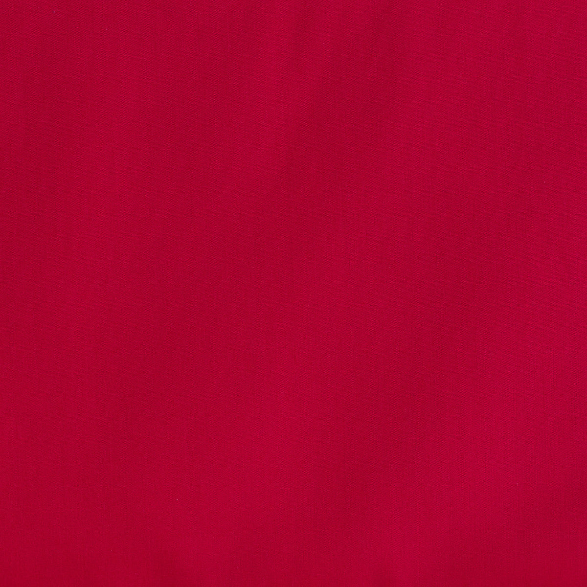 Solid crimson red broadcloth fabric with smooth, even weave texture
