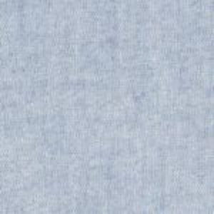 Light blue chambray solid fabric with subtle woven texture and soft heathered appearance.