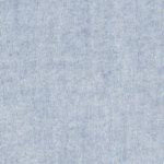 Dark blue chambray fabric with subtle woven texture and light heathered appearance