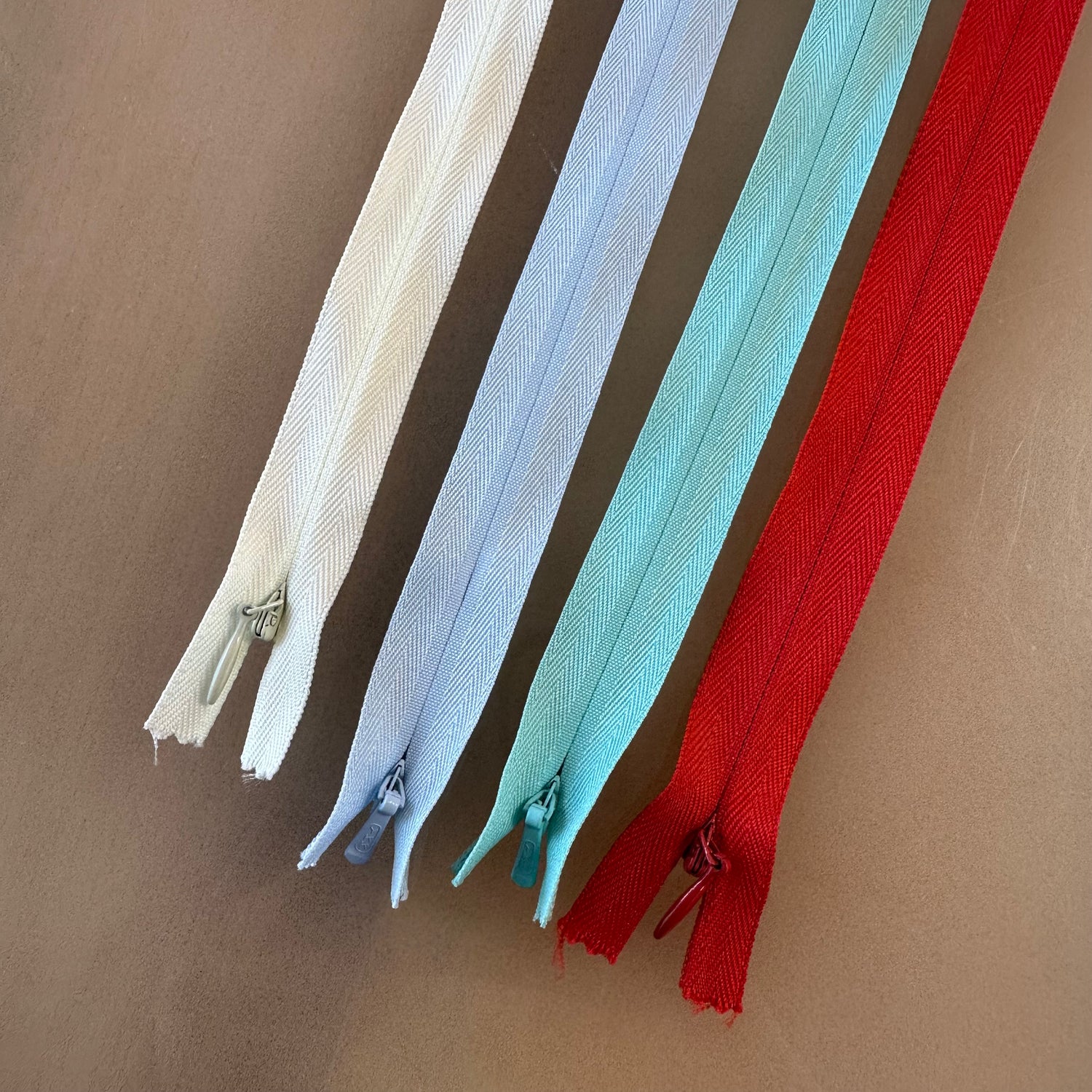 Invisible Zippers - Various Sizes & Colors