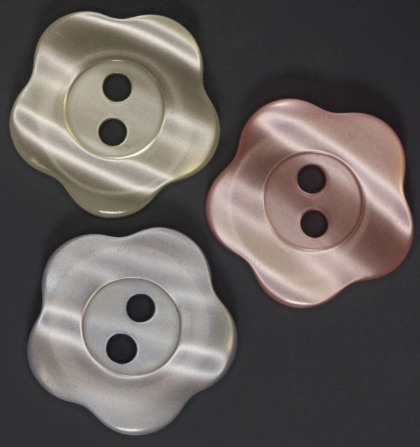 Rounded Flower Button - Multiple Sizes
