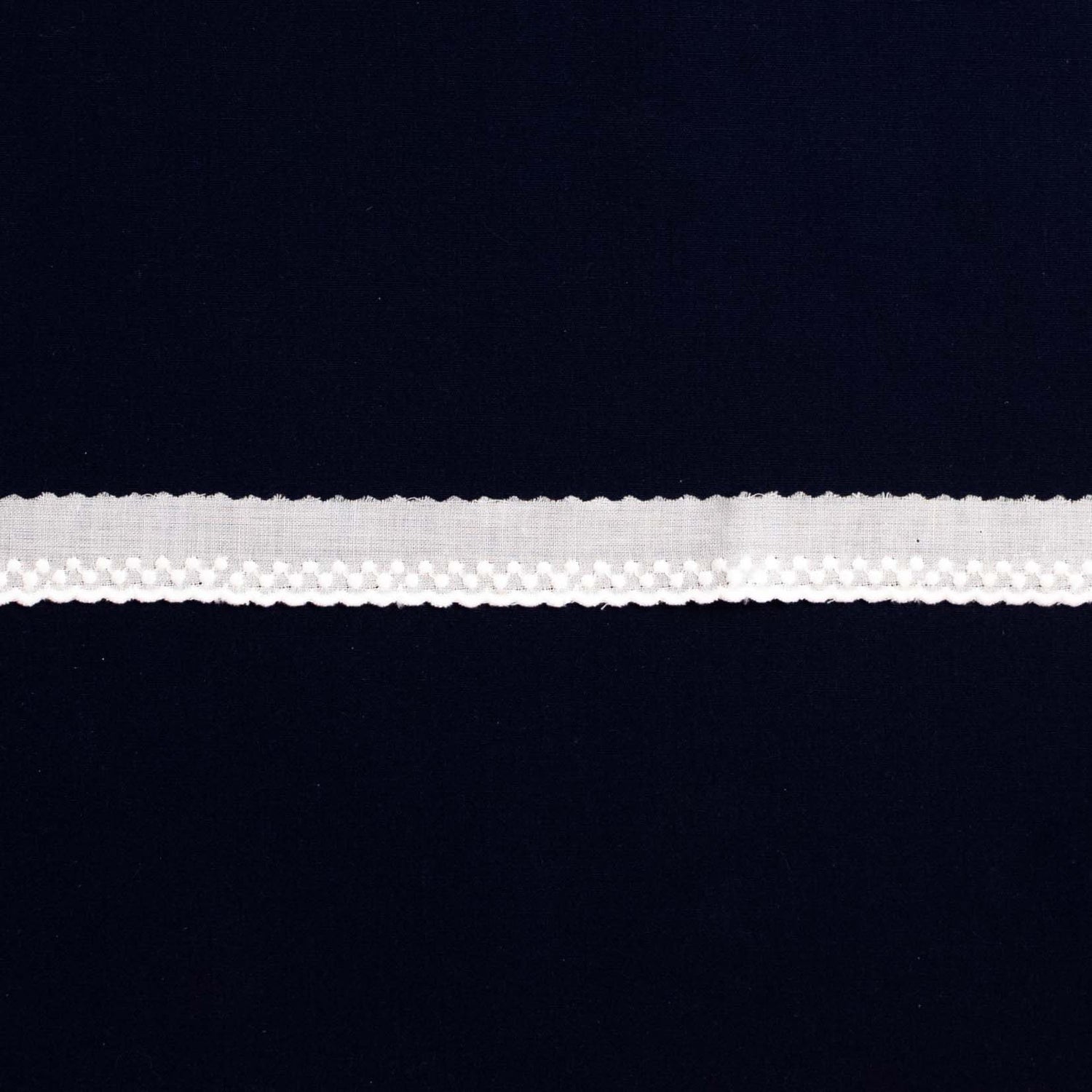 Swiss Embroidered Edging 48520 White