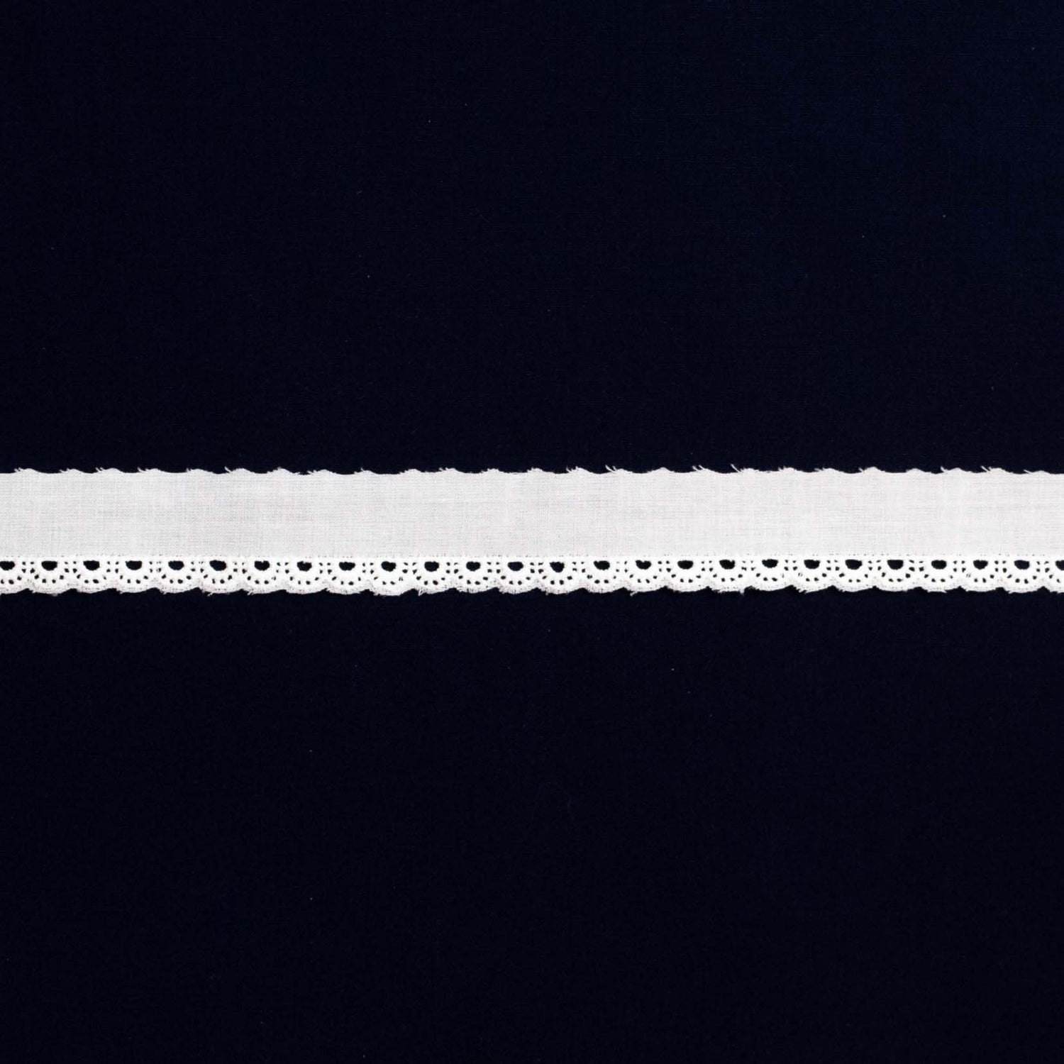 Swiss Embroidered Edging 64530 White