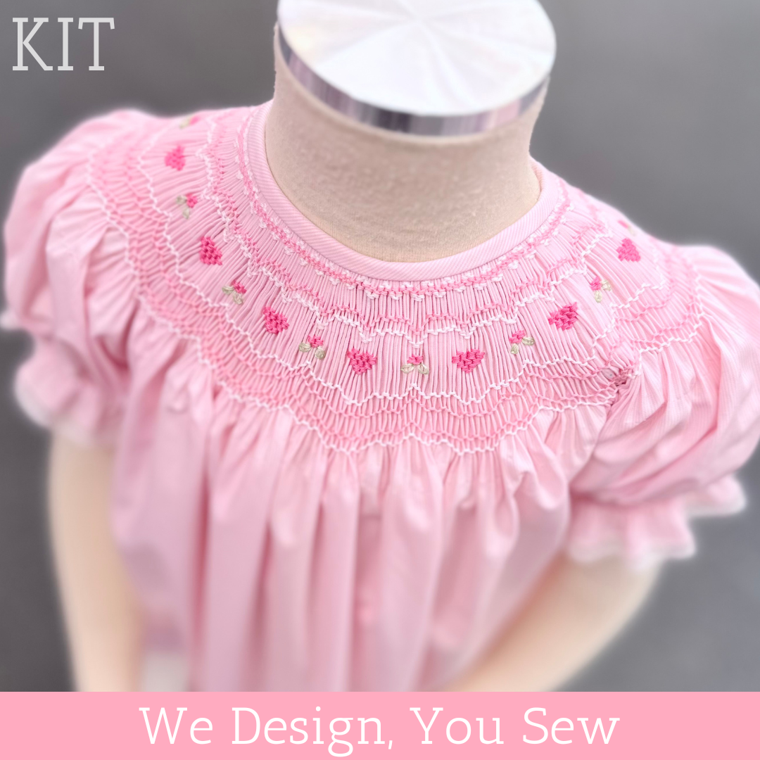 Bishop Hearts Cut, Sew, Pleat Kit