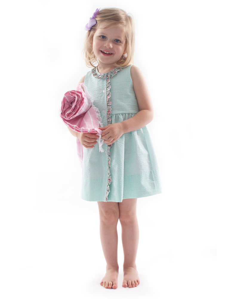 Ginger with Contrast Ruffle