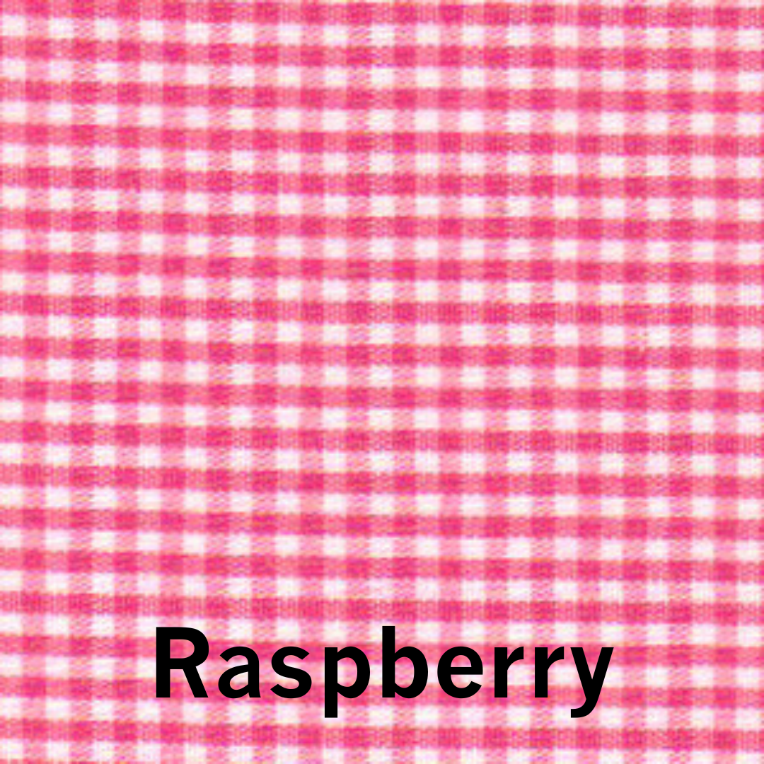 Remnant: 5/8 yd Gingham 1/16" - Raspberry
