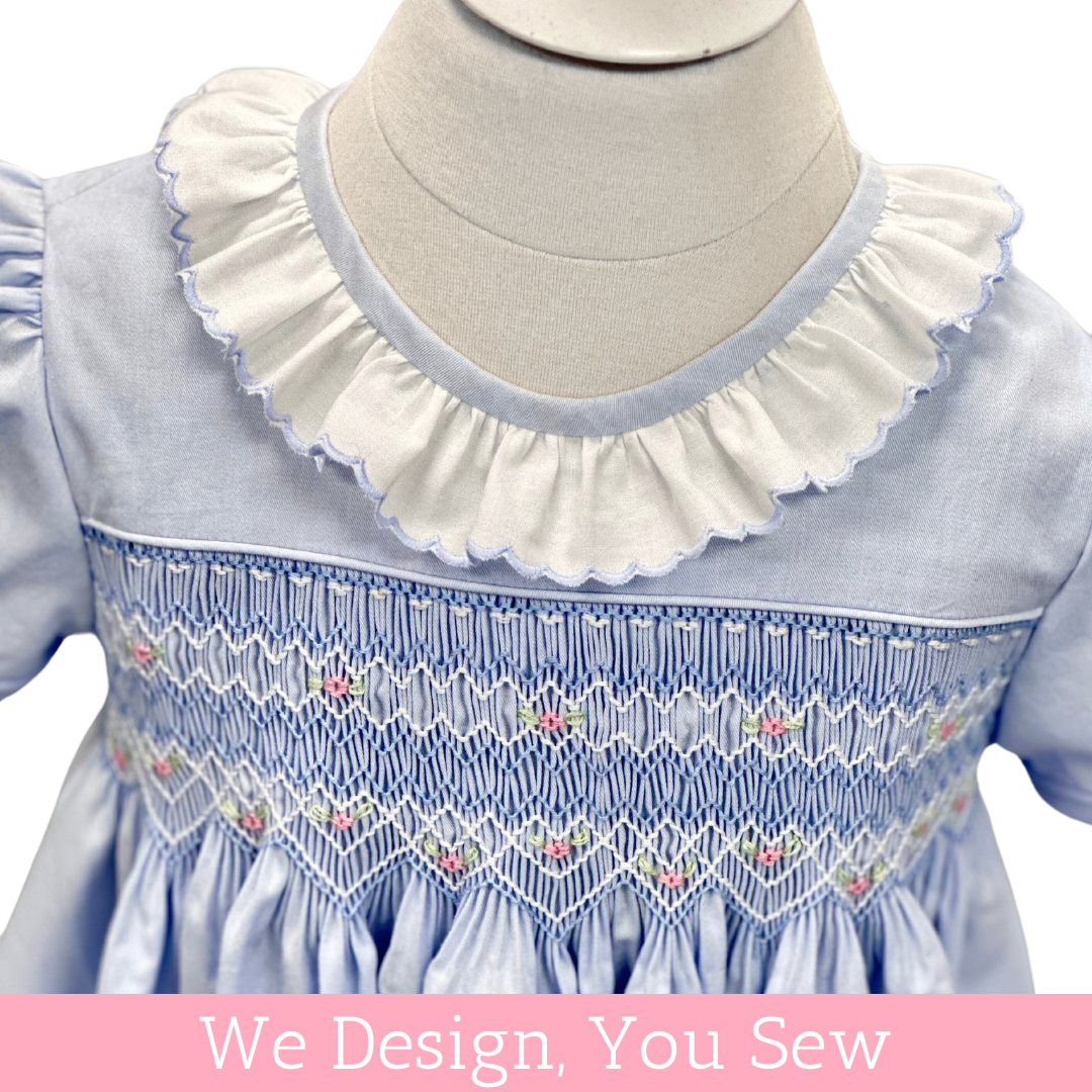 Lee with Embroidered Collar Pre-Pleated Kit