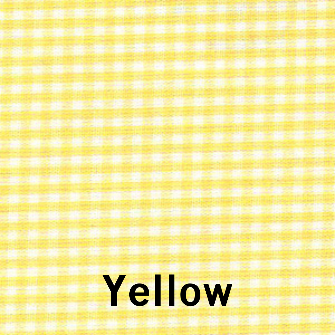 Remnant: 7/8 yd Gingham 1/16" - yellow