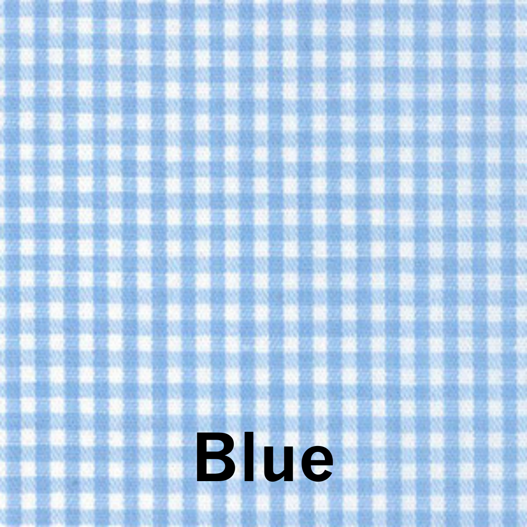 Remnant: 3/8 yd Gingham 1/16" - Light Blue