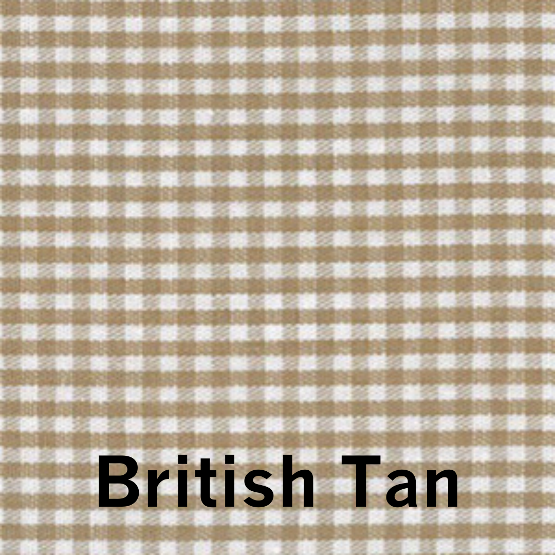 Remnant: 1/4 yd Gingham 1/16" - Tan