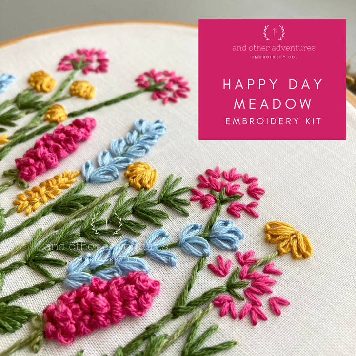 Floral Embroidery Kit – Lone Fox