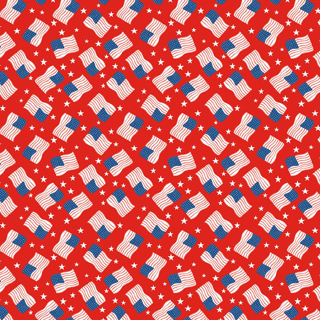 Firecracker Flags Red