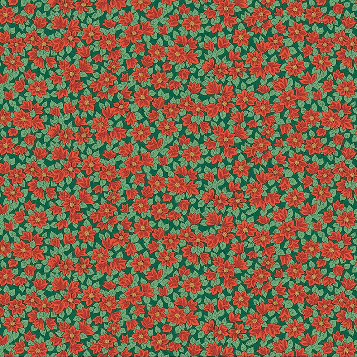 Festive Greetings Peaceful Poinsettias A