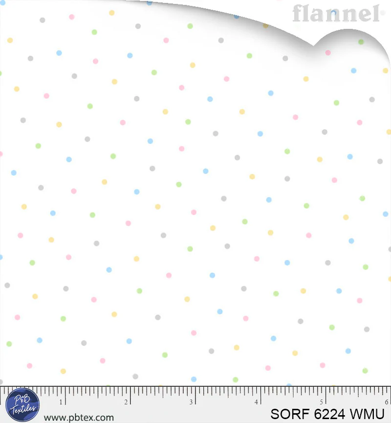 Flannel Tossed Dots