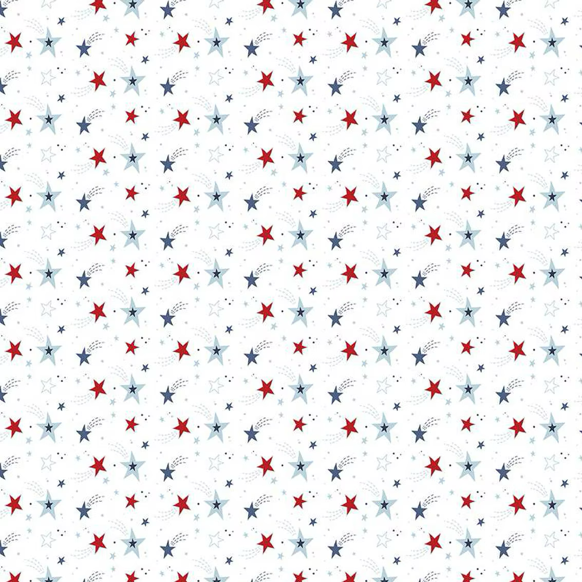 Stars and Stripes Forever Shooting Stars White