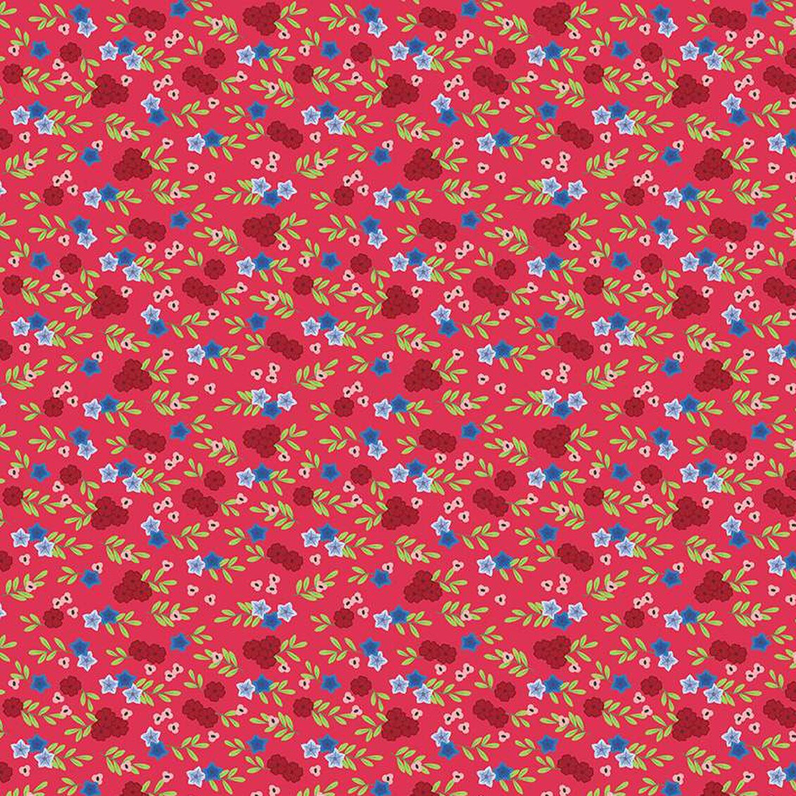 Cloudburst Floral Red