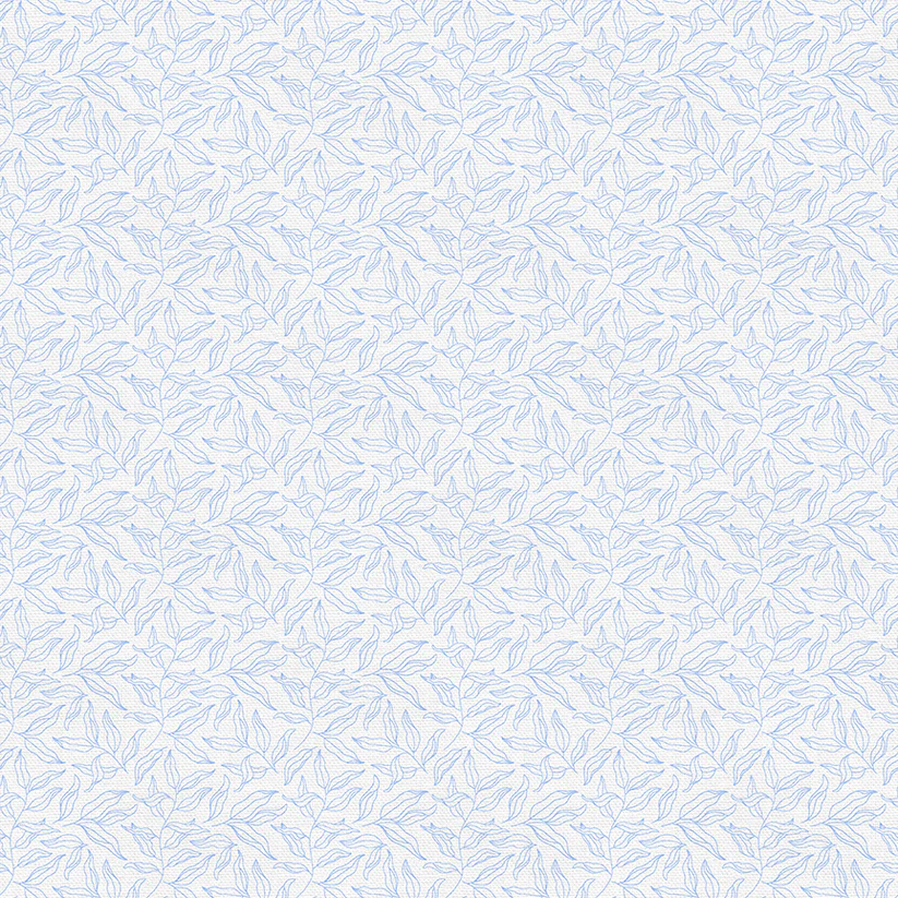 Leaf Lines Sky Blue