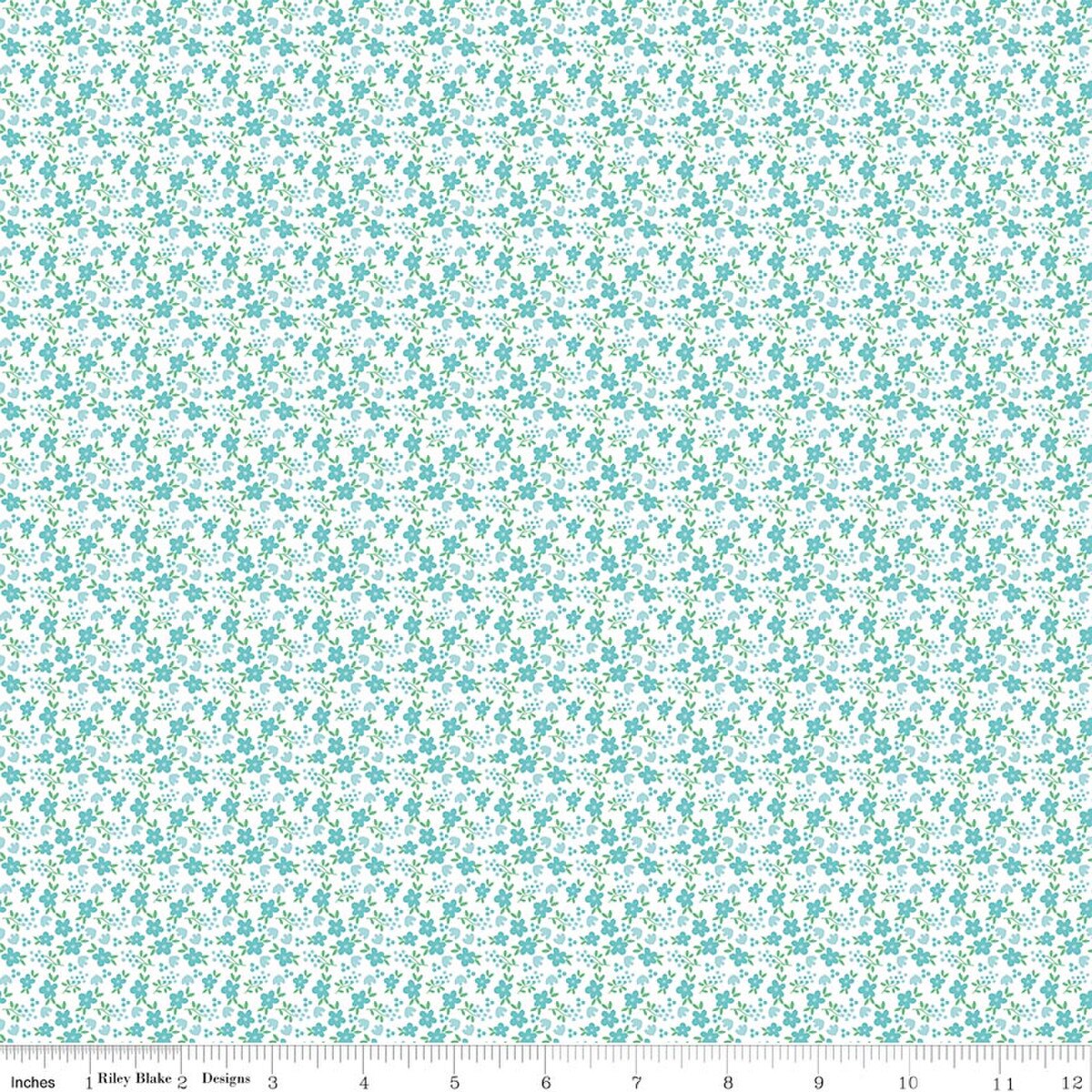 Whimsical Woodland Mini Florals Aqua