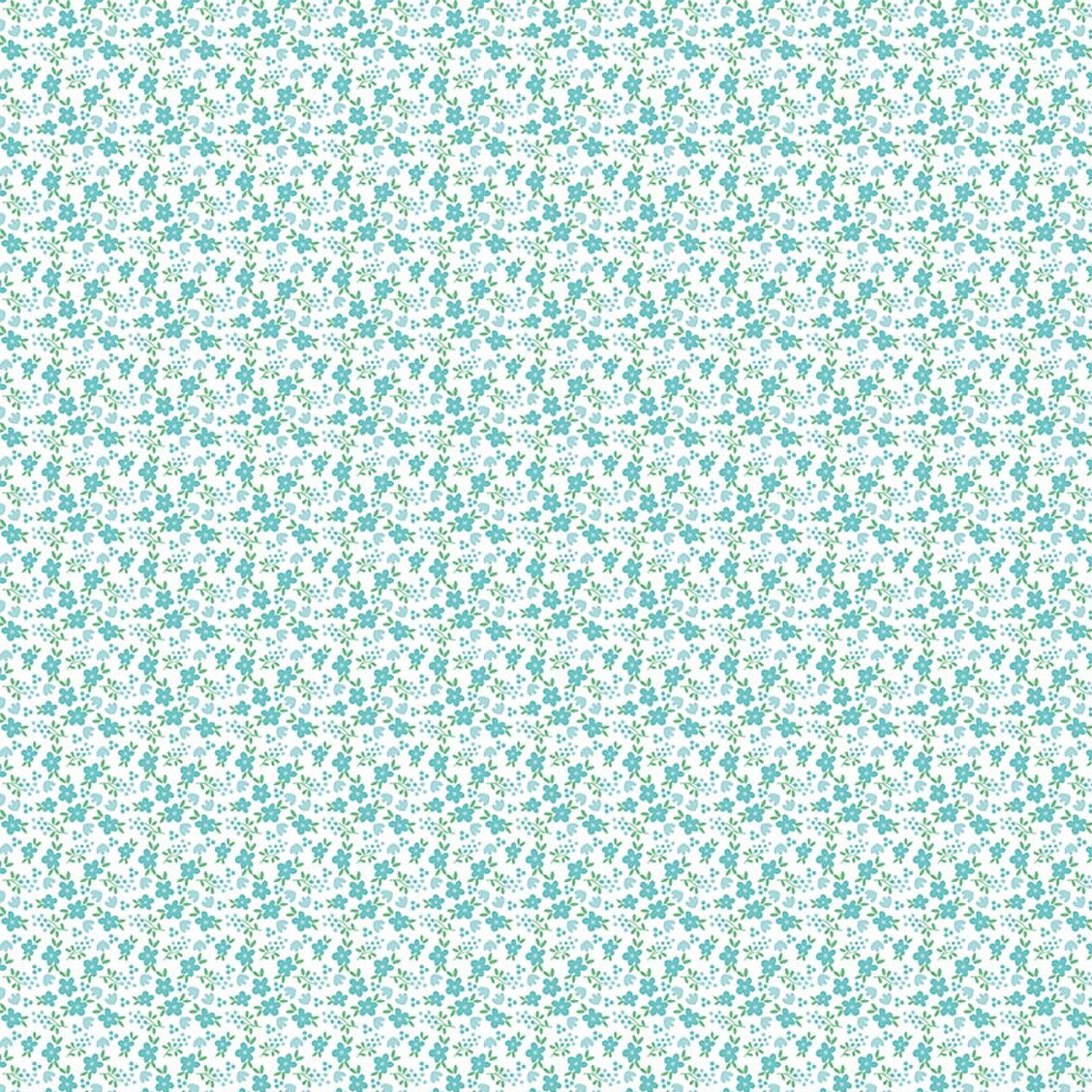 Whimsical Woodland Mini Florals Aqua