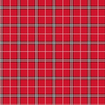 Red tartan plaid fabric with black and white grid lines, classic holiday pattern