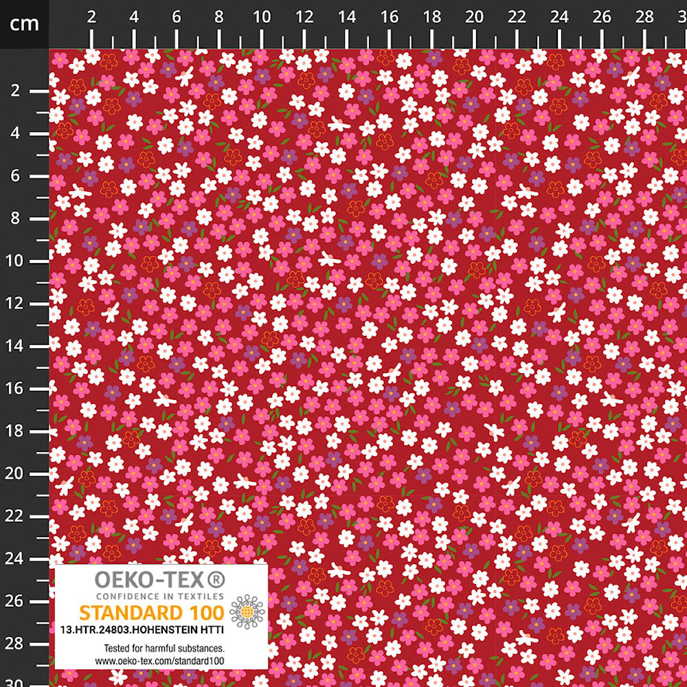 Knit Red Bloom